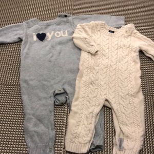 2 (12-18 mths) long sleeve knit One Piece